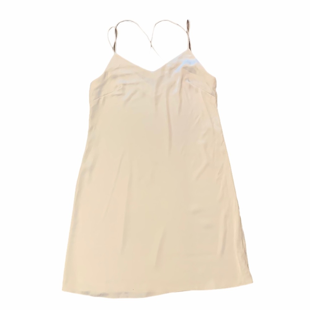 Beautiful Cream Silk Slip Dress
